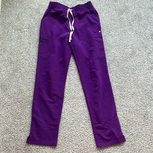 Figs high waisted purple yola skinny pants